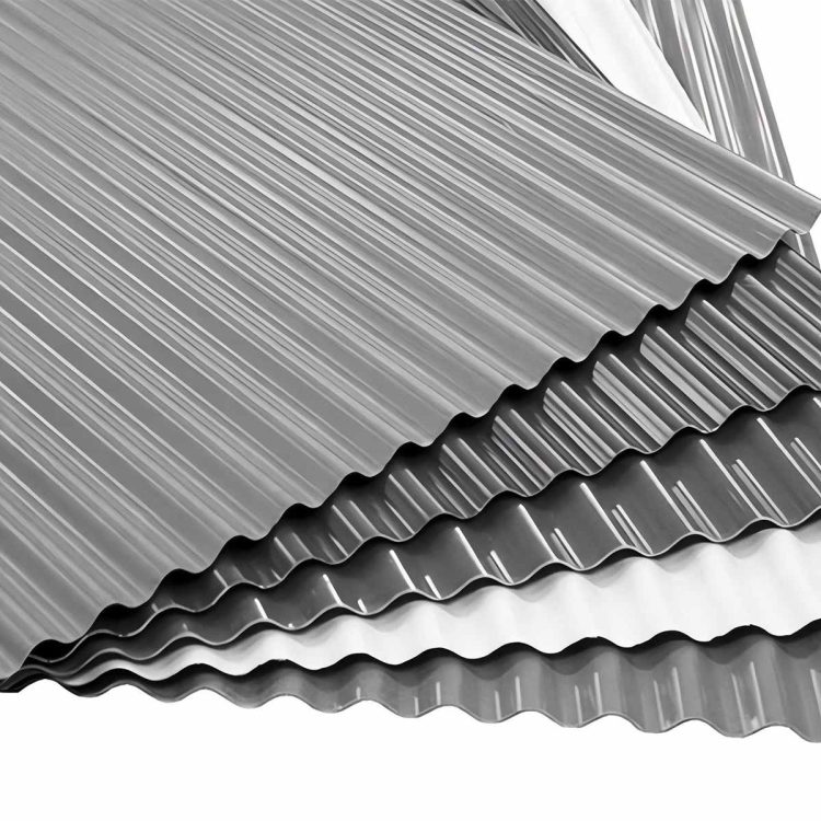 Corrugated metal roofing sheets